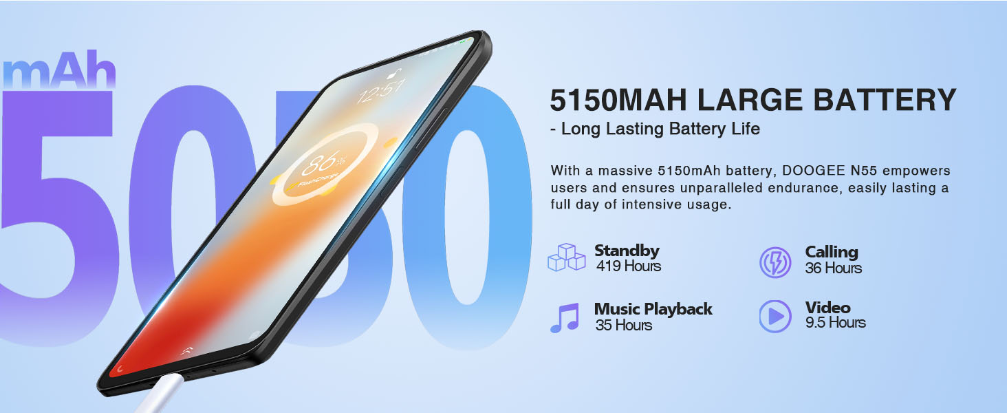 5150mAh Large Battery