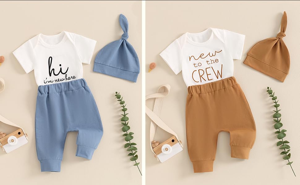 new here baby outfit