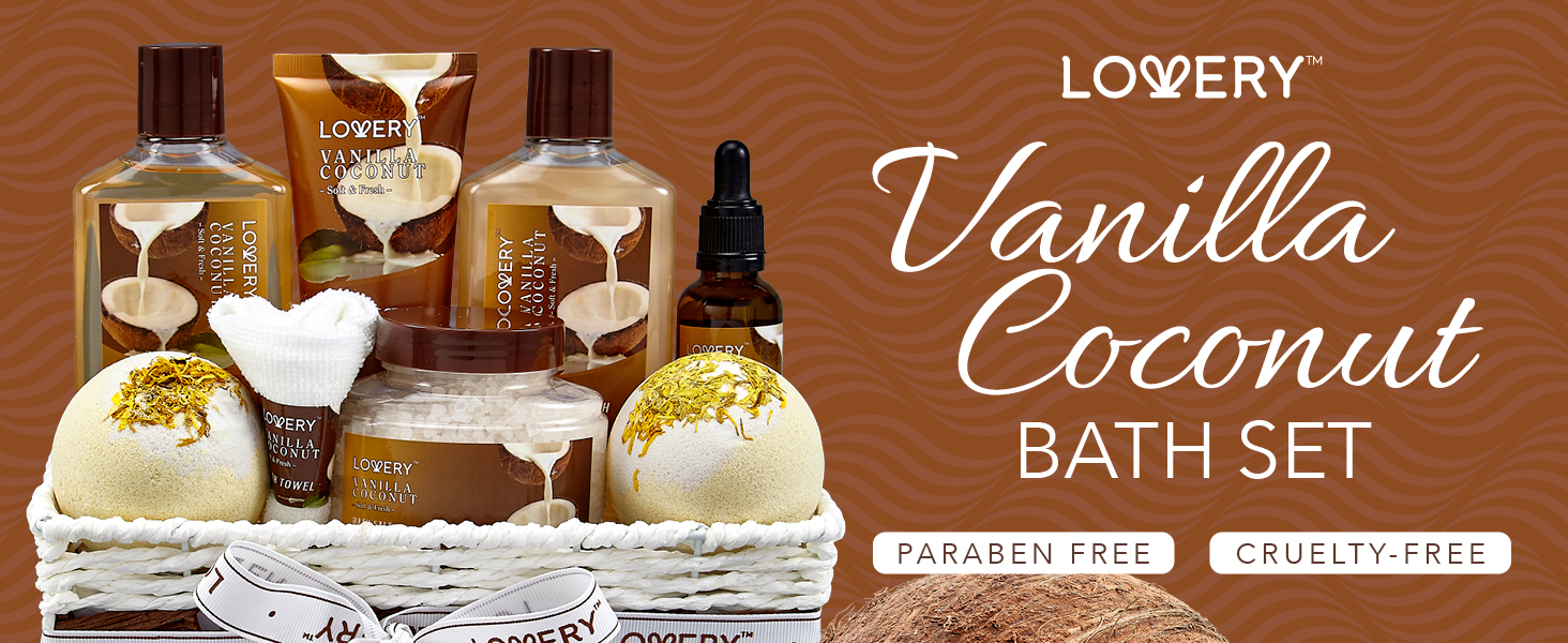 Lovery vanilla coconut bath set