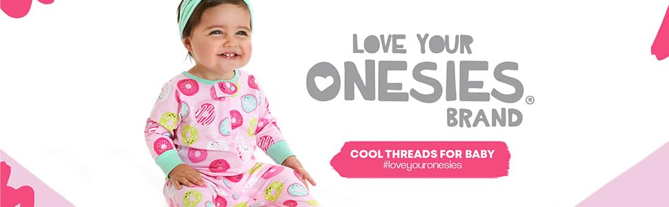 onesies brand banner pink