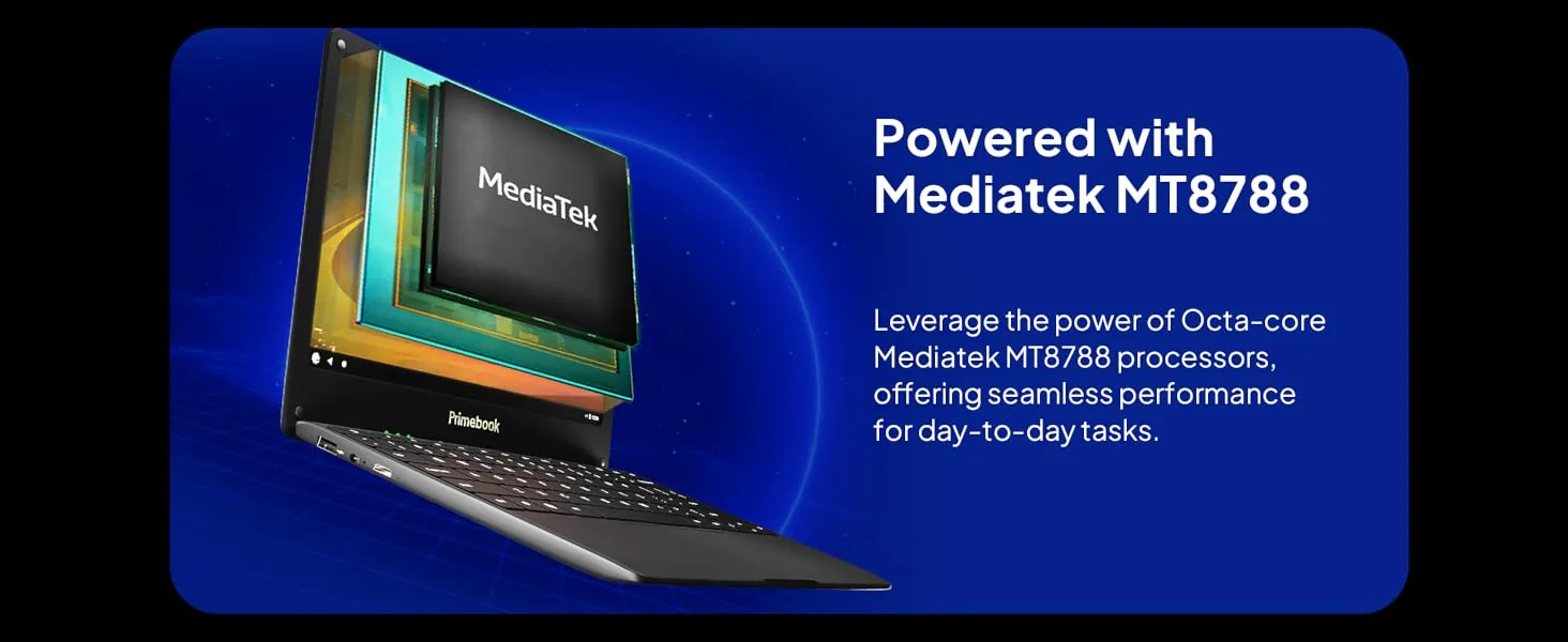 Mediatek, Primebook, Android Laptop, Primebook 4G, Laptop for learning, chromebook, student laptop