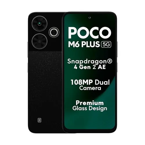 POCO M6 Plus 5G Graphite Black 6GB RAM 128GB ROM