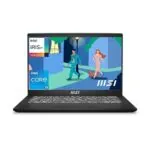 MSI Modern 14, Intel 12th Gen. i5-1235U, 36CM FHD 60Hz Laptop(8GB/512GB NVMe SSD/Windows 11 Home/MSO 2021/Intel Iris Xe Graphics/Classic Black/1.4Kg), C12MO-1249IN