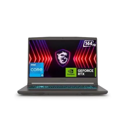 MSI Thin 15, Intel 12th Gen. Core i5 12450H, 40CM Gaming Laptop(16GB/1TB NVMe SSD/Windows 11 Home/Nvidia GeForce RTX 3050, 4GB GDDR6/Cosmos Gray/1.86kg), B12UC-2086IN