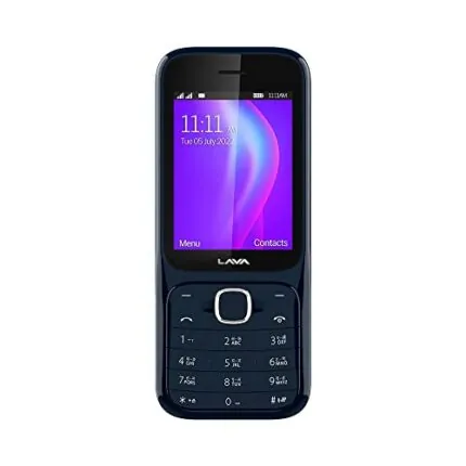 Lava Gem Power Dual Sim Keypad Phone (2.8" Display, Camera & Flash) | 2575mAh Smart AI Powerful Battery | Wireless FM & Recording | 7-Language Support| Stereo Speakers | Call Recording (Blue Chrome)