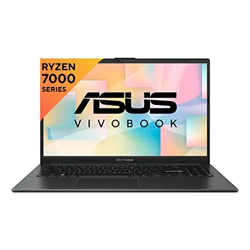 ASUS Vivobook Go 15 (2023), AMD Ryzen 3 7320U, 15.6-inch (39.62 cm) FHD, Thin & Light Laptop (8GB/512GB SSD/Windows 11/Office 2021/Alexa Built-in/Mixed Black/1.63 kg), E1504FA-NJ322WS