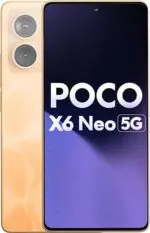 POCO X6 Neo 5G (Martian Orange, 8GB RAM, 128GB Storage) | Dimensity 6080 Processor | 5000 mAh Battery + 33W Fast Charging | 108MP + 2MP Rear Camera & 16MP Front Camera