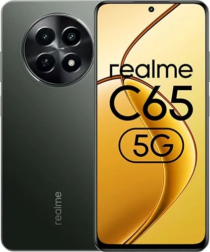 realme C65 5G (Glowing Black, 8GB RAM, 128GB Storage)