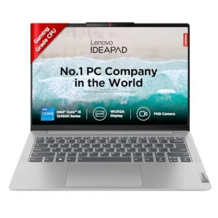 Lenovo IdeaPad Slim 3 Intel Core i5-12450H 14" (35.56cm) FHD IPS 300 Nits Thin & Light Laptop (16GB/512GB SSD/Win 11/Office 2021/Alexa Built-in/3 Month Game Pass/Arctic Grey/1.37Kg), 83EQ0044IN