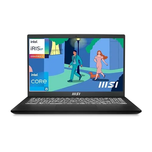 Modern 15, Intel 12th Gen i5-1235U, 40CM FHD Thin & Light Laptop (16GB/512GB NVMe SSD/Windows 11 Home/Iris Xe Graphics/Classic Black/1.7Kg), B12MO-817IN