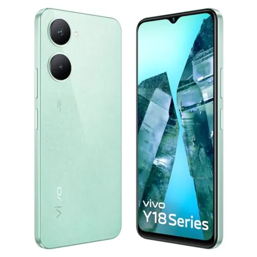 vivo Y18 (Gem Green, 4GB RAM, 64GB Storage) with No Cost EMI/Additional Exchange Offers | Without Charger