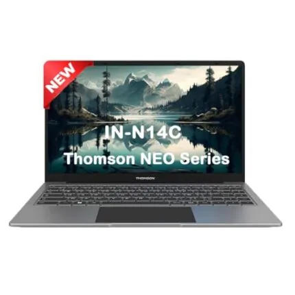 Thomson NEO 14.1 Inch IN-N14C Intel Dual Core Processor & Window 11 Home Notebook (4 GB RAM DDR4/ 128 GB EMMC/Thin & Light Weight/Silver)