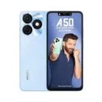 itel A50|6.6" HD+ Display with Dynamic Bar| 4GB RAM +64GB ROM, Upto 12GB RAM with Memory Fusion|Octacore Processor|8MP AI Dual Rear Cam|5000 mAh Battery | Cyan Blue