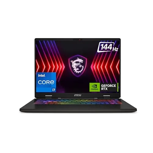 MSI Sword 16 HX, Intel 14th Gen. i7-14700HX, 41CM 16:10 FHD+ 144Hz Gaming Laptop(16GB/1TB NVMe SSD/Windows 11 Home/NVIDIA GeForce RTX 4050, GDDR6 6GB /Cosmos Gray/2.3Kg), 14VEKG-210IN